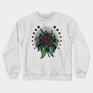Heart Flower Vintage Classic Crewneck Sweatshirt